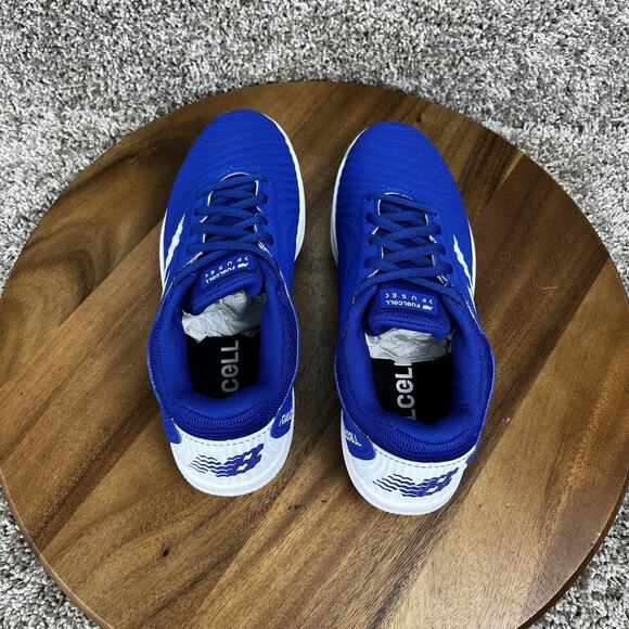 New Balance FuelCell Fuse V4 Molded Softball Womens Size 8 Shoe Cleat Blue White - Picture 7 of 12